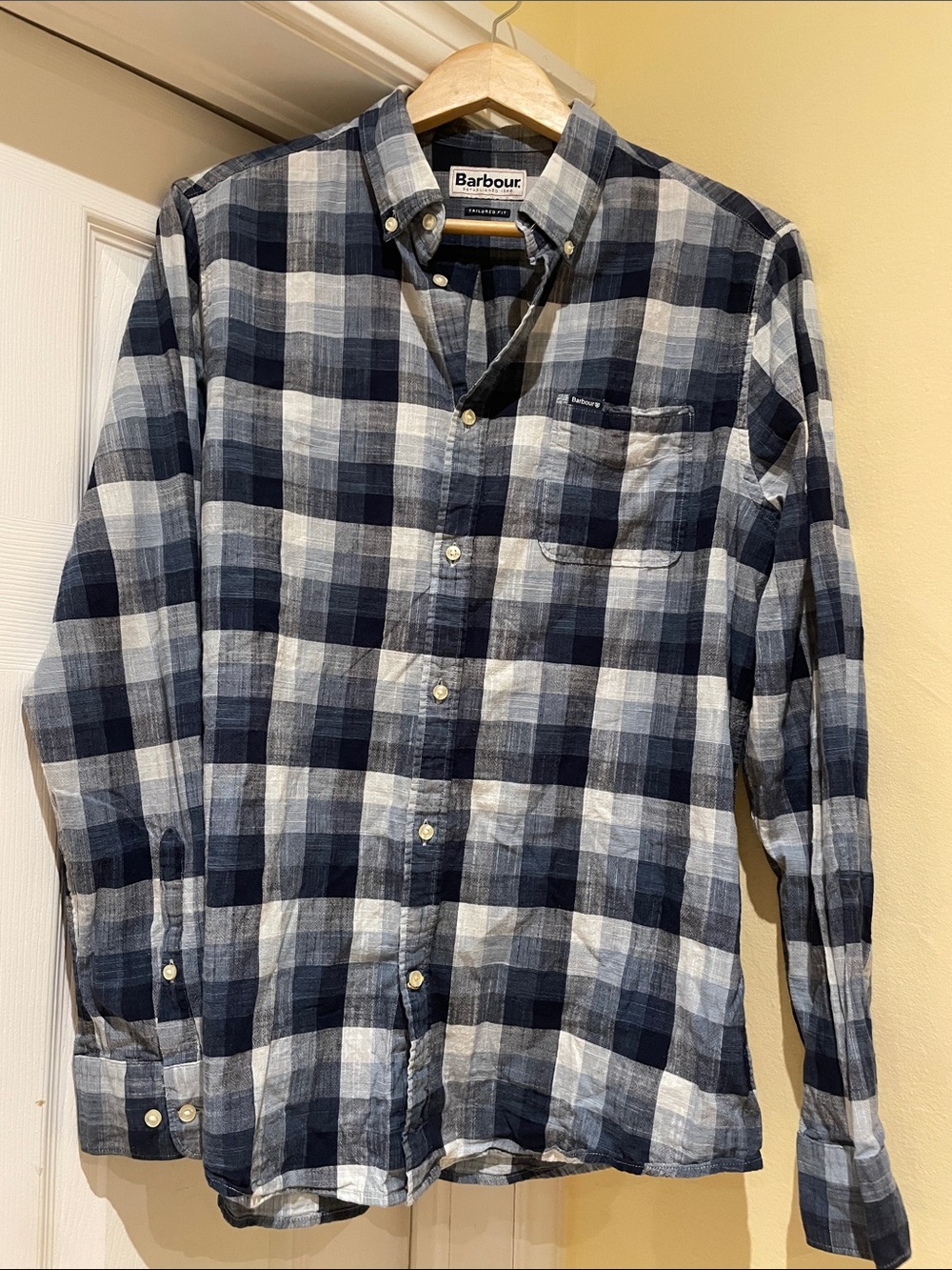 Barbour Tailor Fit Plaid Cotton Shirt Heritage Quiet Luxury Cottage Smart Casual